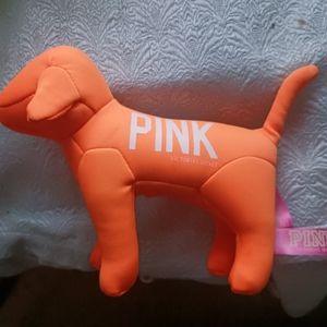 Victoria Secret Orange 1986 PINK stuffed dog